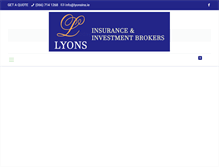 Tablet Screenshot of lyonsins.ie